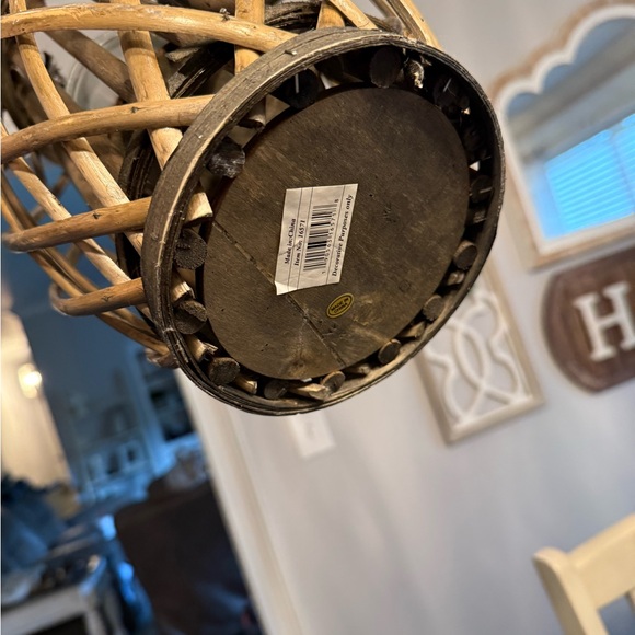 Rustic Brown Lantern Candle Holder - Picture 4 of 4